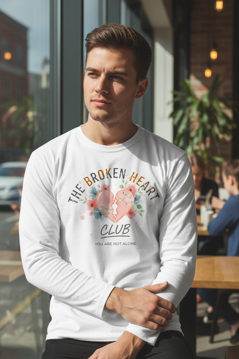 Man wearing full-sleeve t-shirt