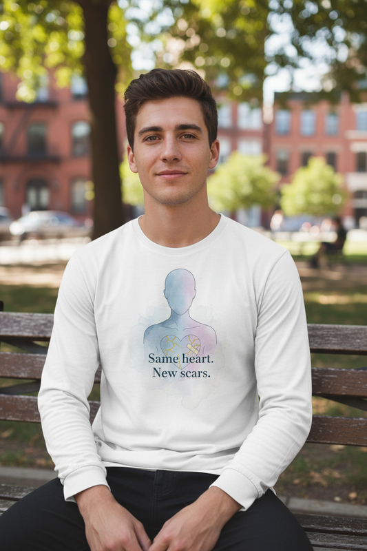 Man wearing full-sleeve t-shirt