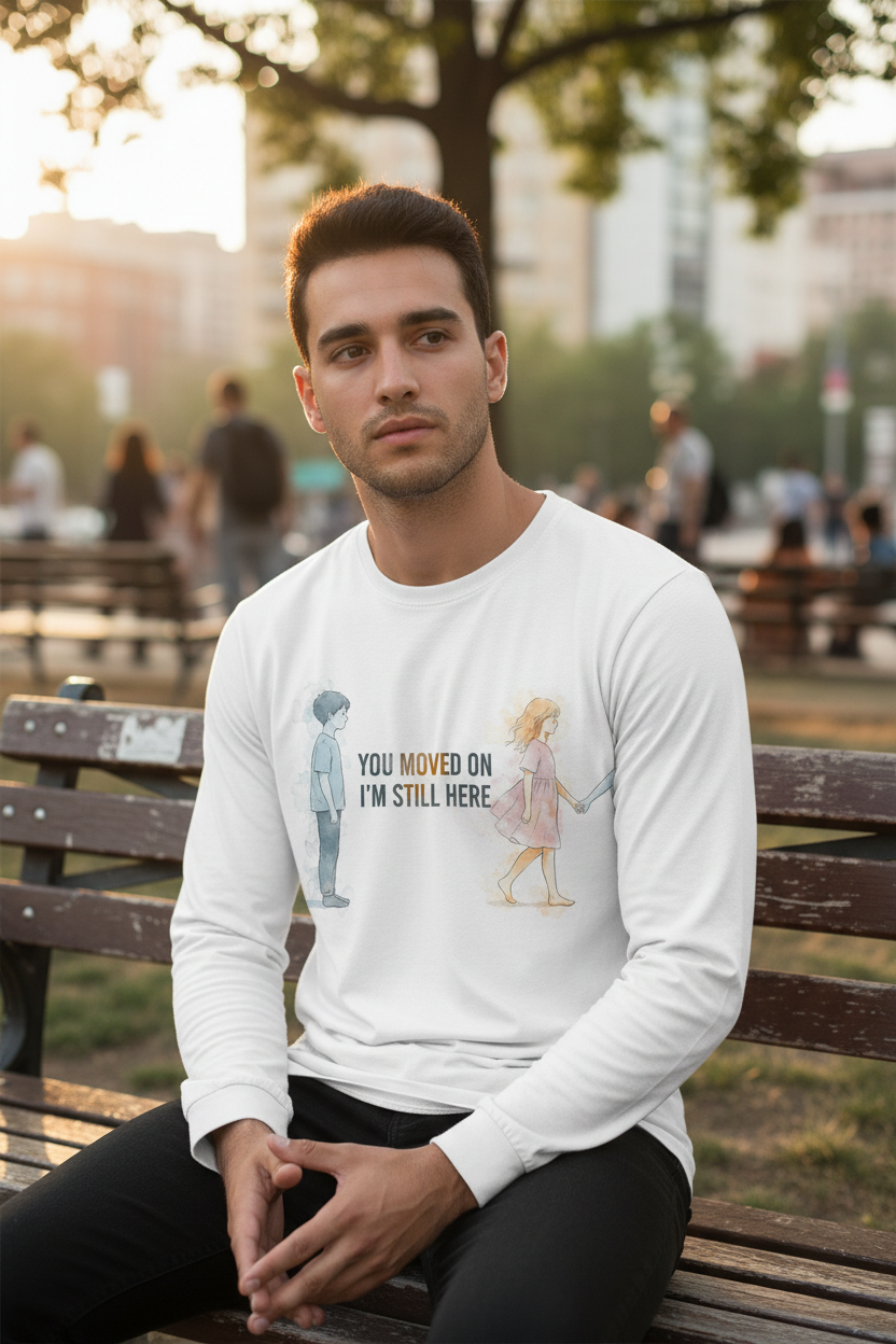 Man wearing full-sleeve t-shirt