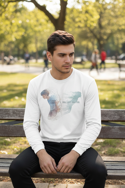 Man wearing full-sleeve t-shirt