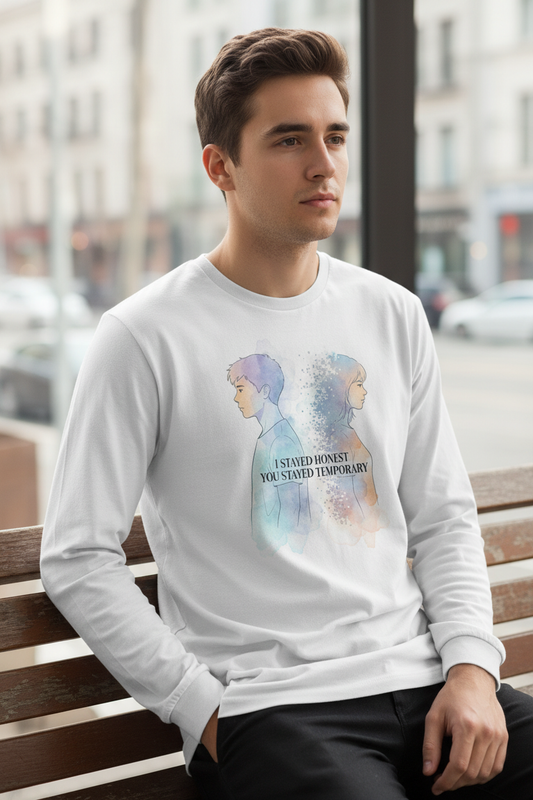 Man wearing full-sleeve t-shirt