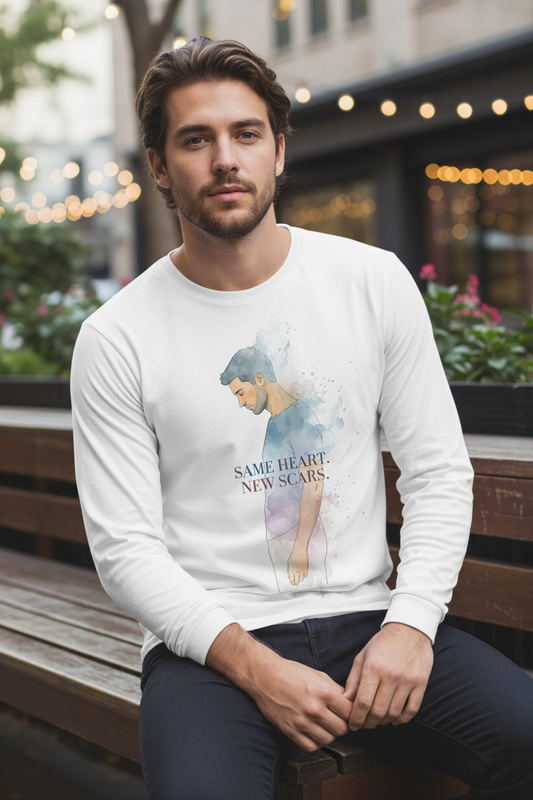 Man wearing full-sleeve t-shirt