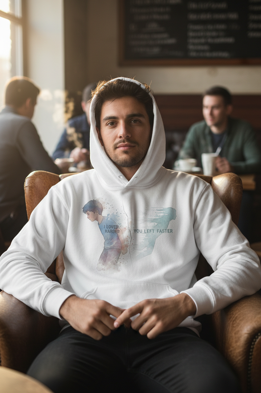 Man wearing hoodie