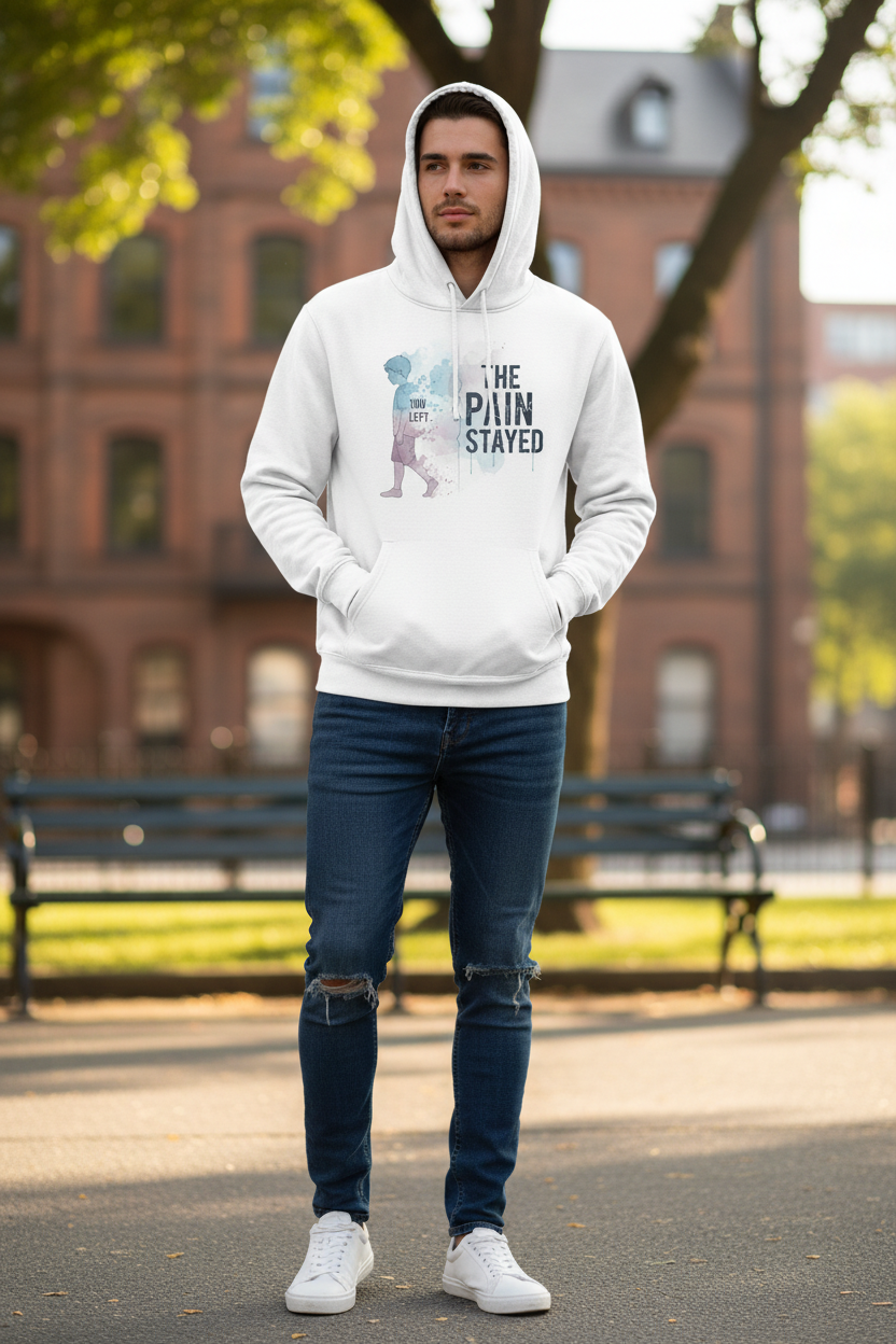 Man wearing hoodie