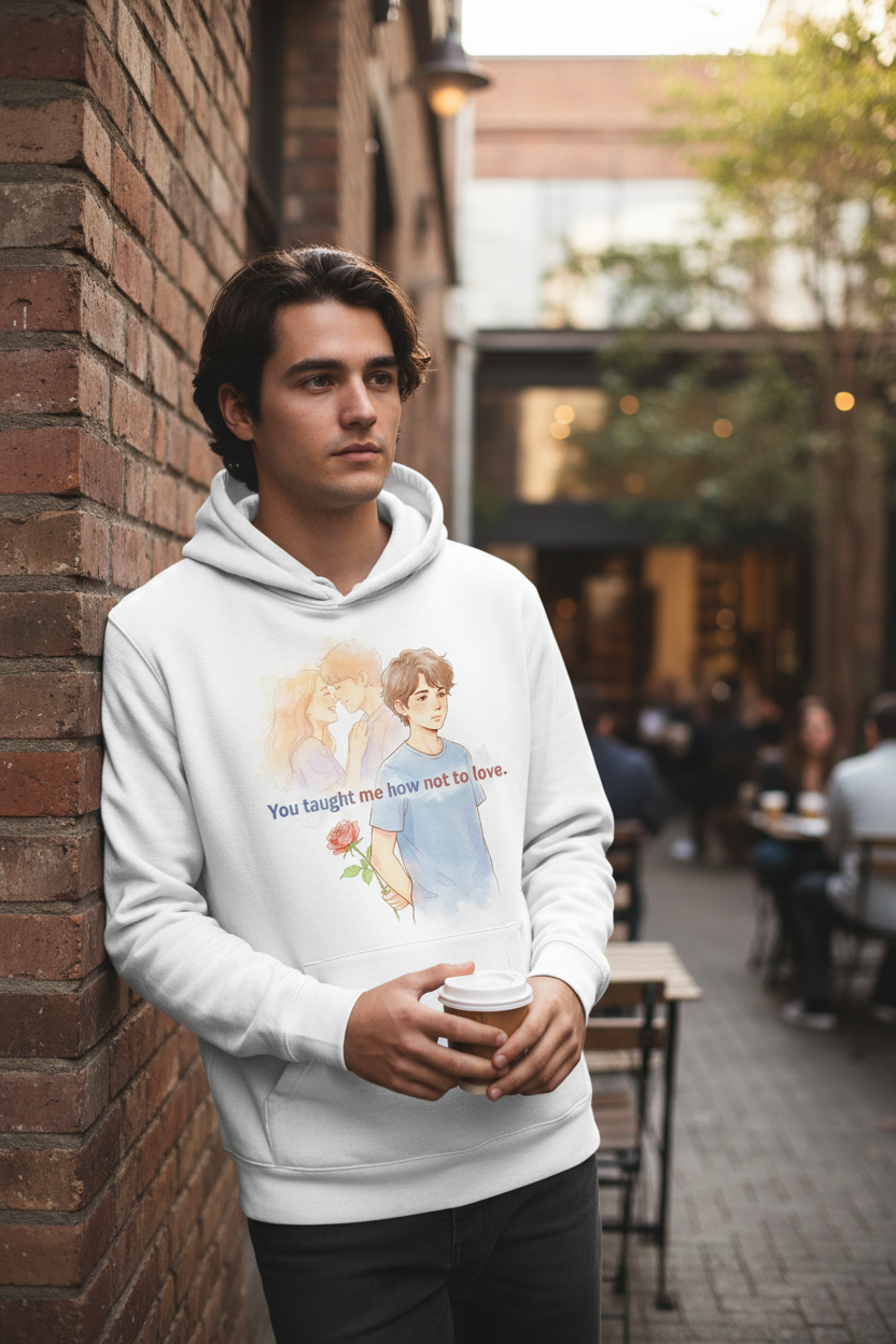 Man wearing hoodie