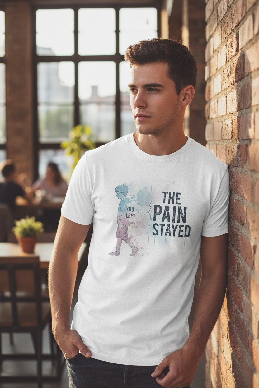 Man wearing t-shirt