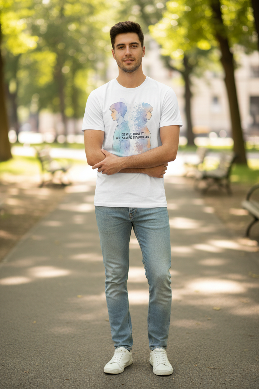 Man wearing t-shirt