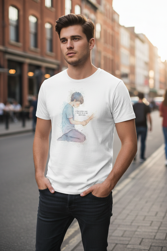 Man wearing t-shirt
