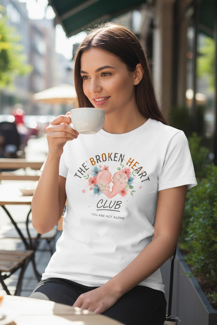 Woman wearing t-shirt